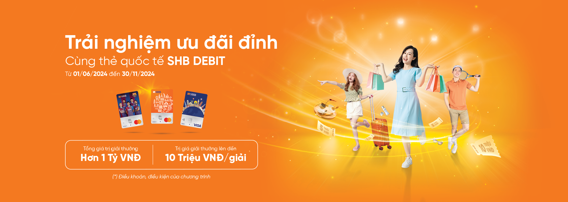 thẻ ghi nợ quốc tế SHB