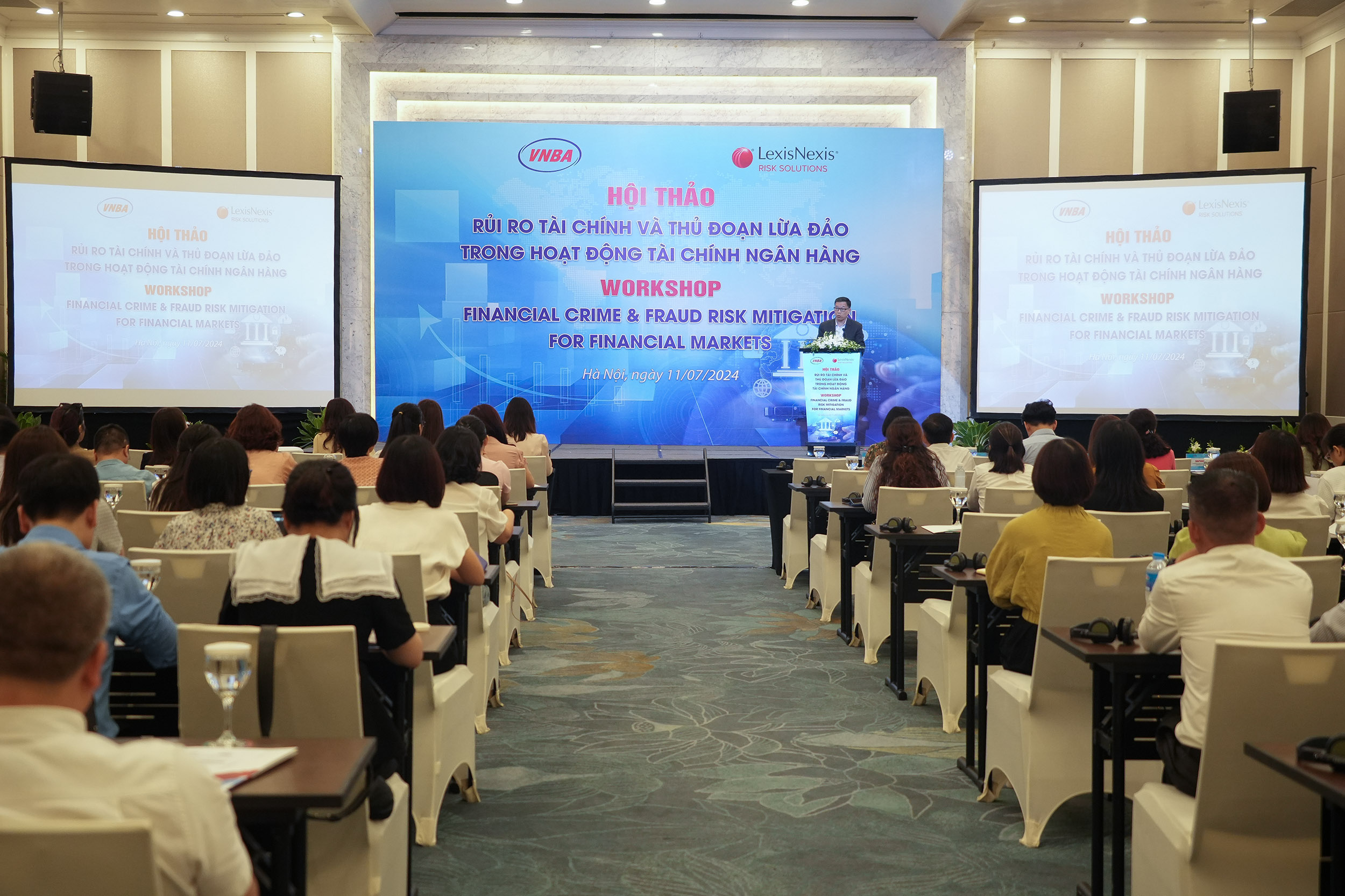 Quang cảnh hội thảo “Rủi ro tài chính và thủ đoạn lừa đảo trong hoạt động tài chính ngân hàng”