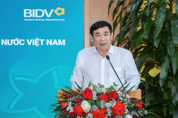 Ông Phan Đức Tú – Chủ tịch Hội đồng quản trị BIDV phát biểu tại buổi lamg việc