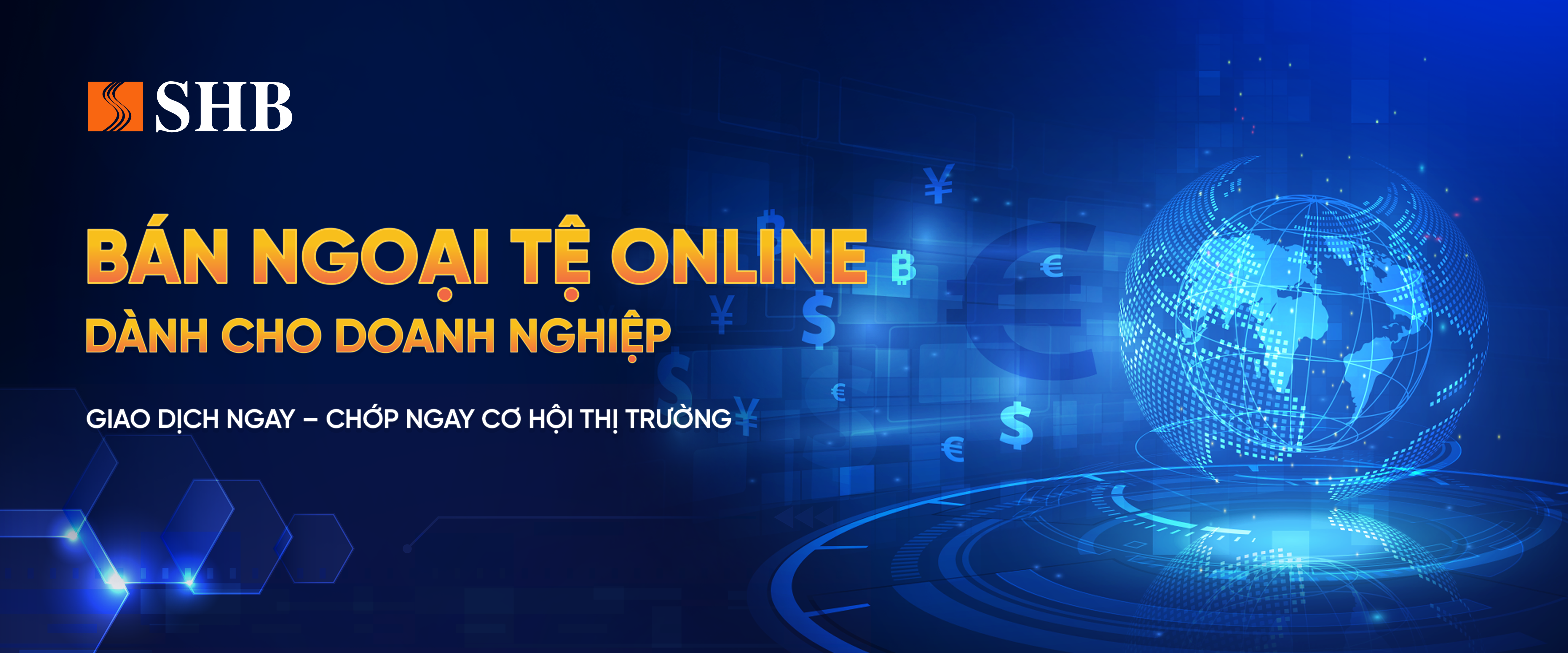 SHB bán ngoại tệ trực tuyến