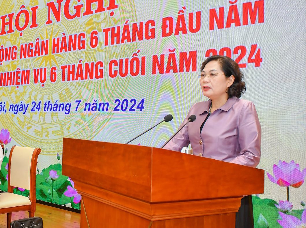 Thống đốc NHNN Nguyễn Thị Hồng phát biểu