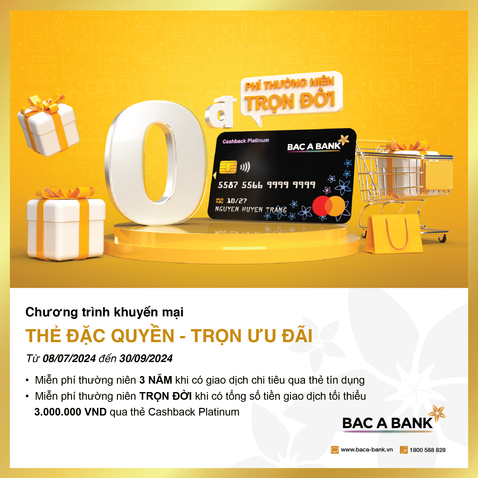 thẻ tín dụng quốc tế Bac A Bank