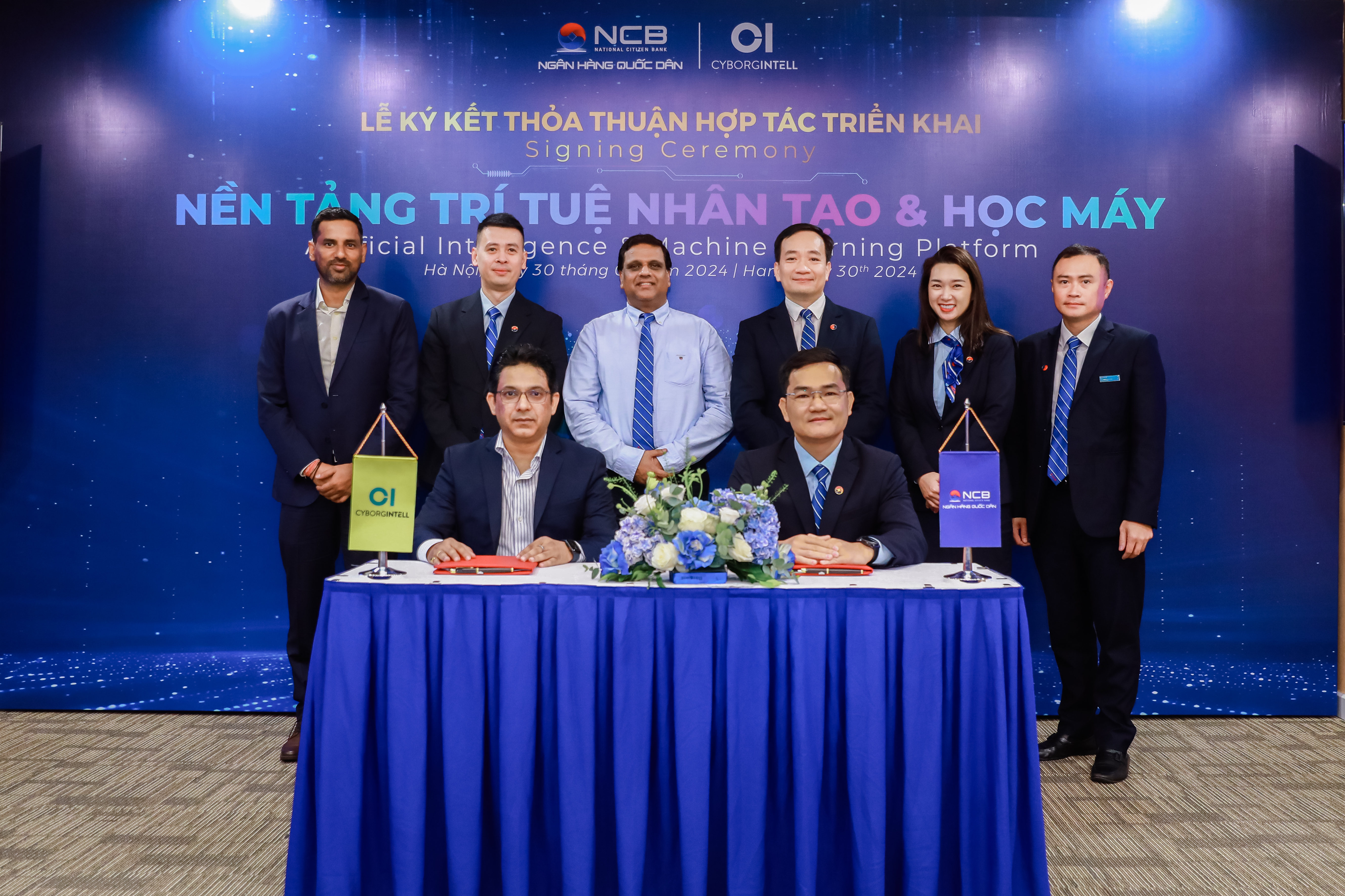 NCB hợp tác triển khai nền tảng AI, học máy với CyborgIntell