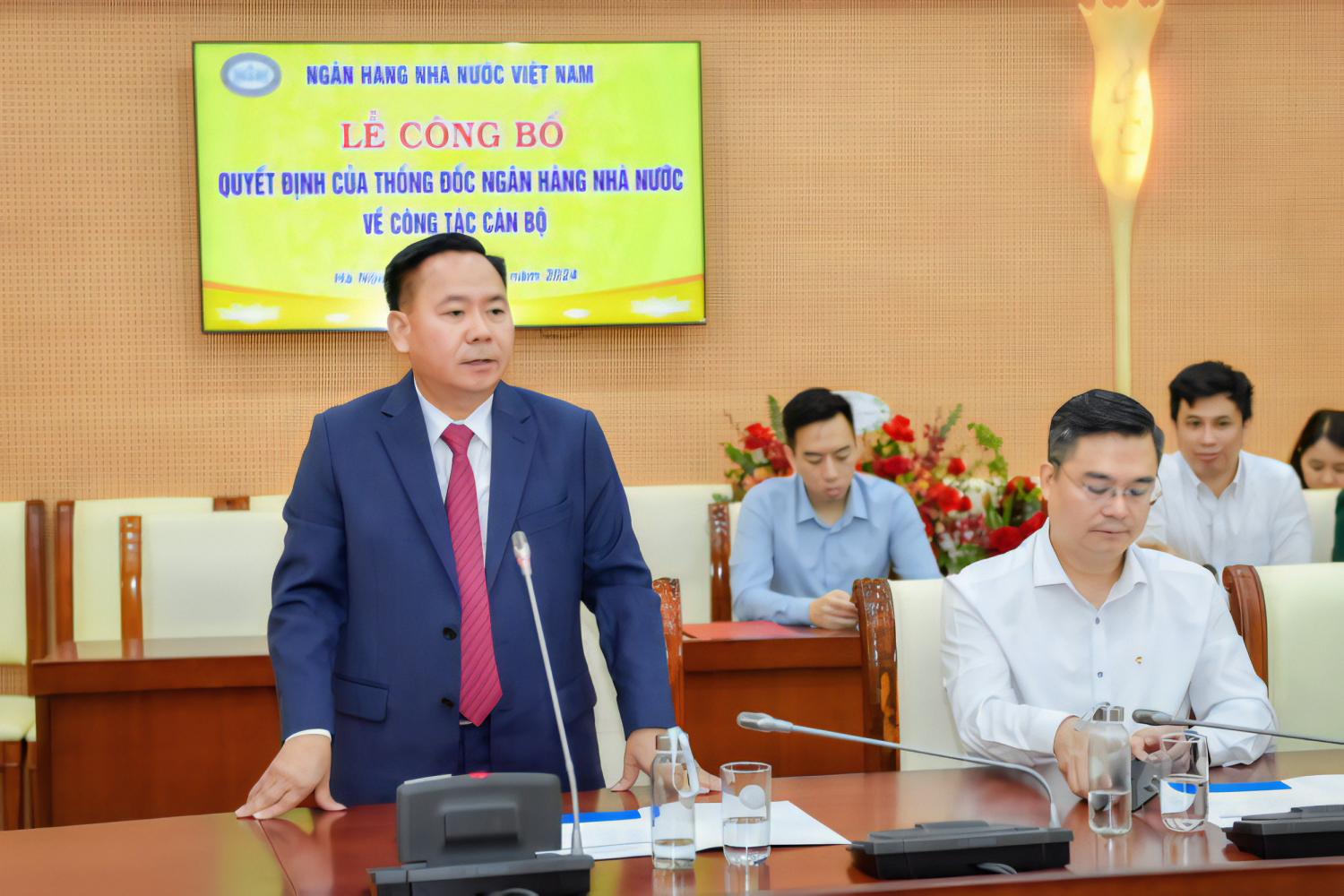 Ông Lại Hữu Phước – Tân Phó Chánh Thanh tra, giám sát ngân hàng phát biểu nhận nhiệm vụ