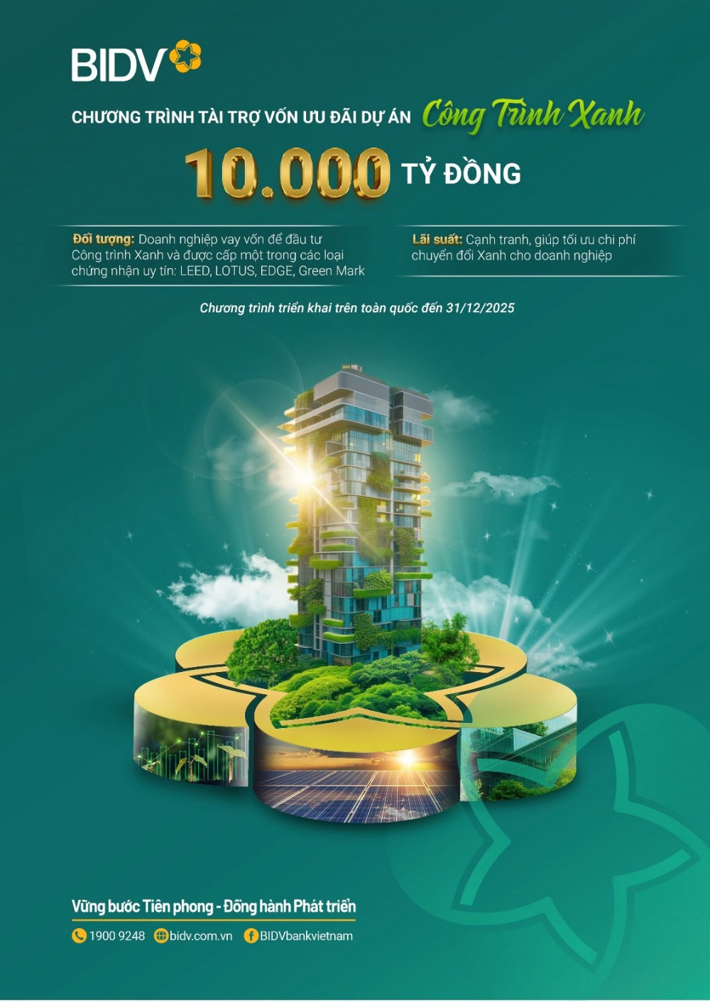 BIDV tài trợ dự án công trình xanh