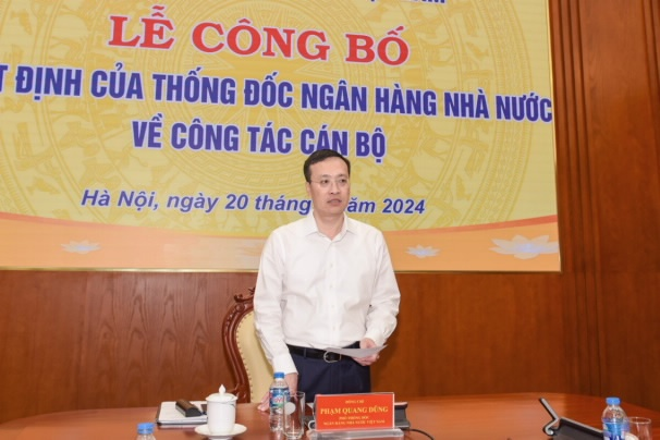 Phó Thống đốc Phạm Quang Dũng Công bố các quyết định về công tác cán bộ tại Cơ quan Thanh tra, giám sát ngân hàng