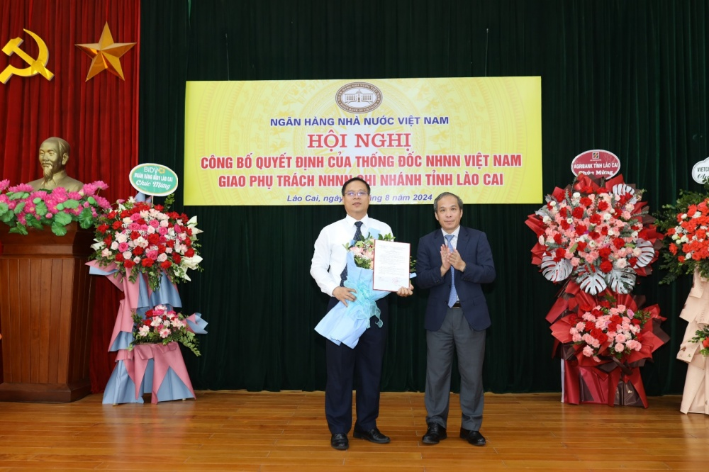 Bổ nhiệm ông Đỗ Quang Huy phụ trách NHNN chi nhánh tỉnh Lào Cai