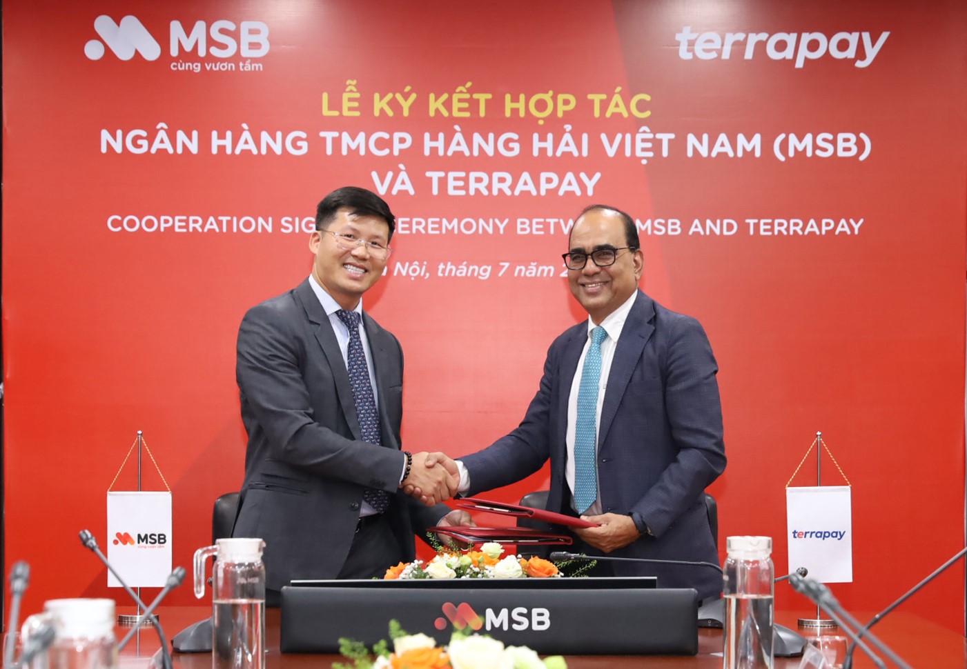 MSB và Terrapay ký kết thỏa thuận hợp tác chiến lược