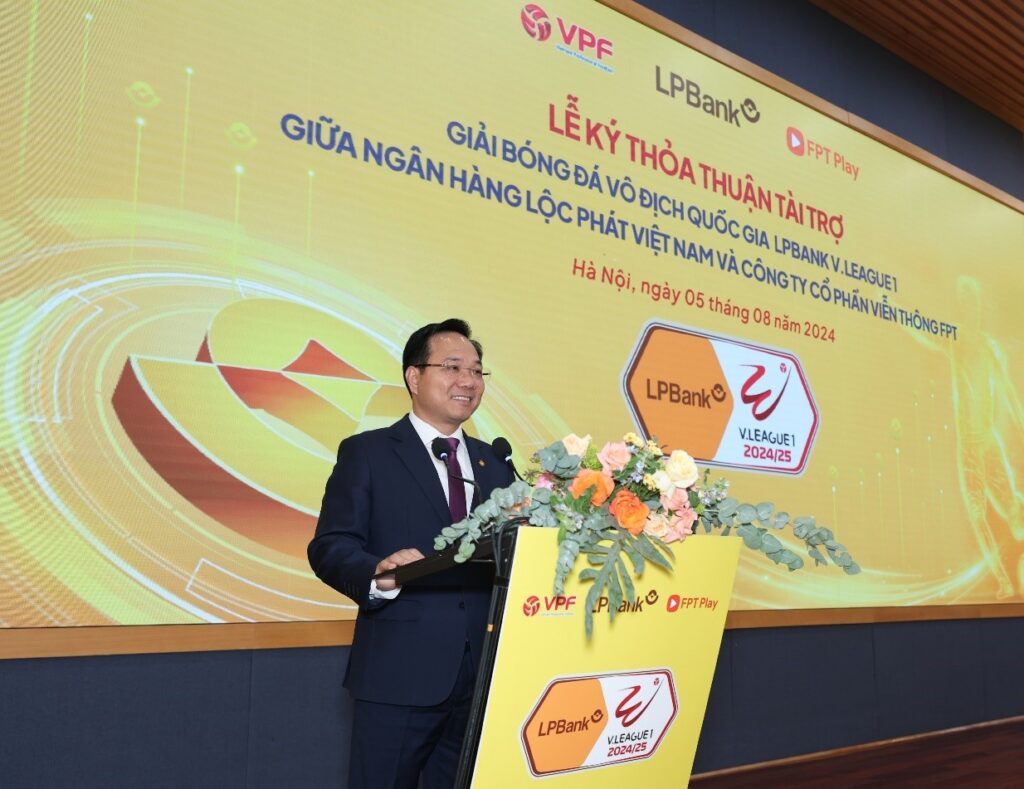 Đại diện LPBank, ông Hoàng Văn Phúc – Phó Tổng Giám đốc phát biểu tại sự kiện