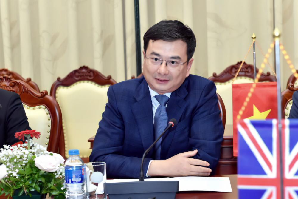 Phó Thống đốc Phạm Thanh Hà phát biểu tại buổi tiếp