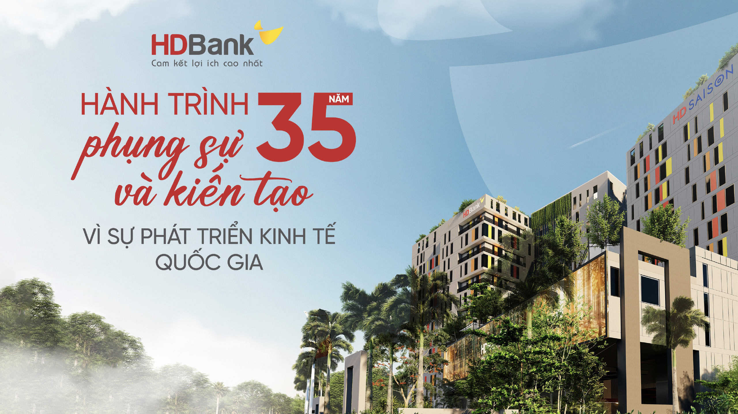 HDBANK - Hành trình 35 năm phụng sự và kiến tạo vì sự phát triển kinh tế quốc gia