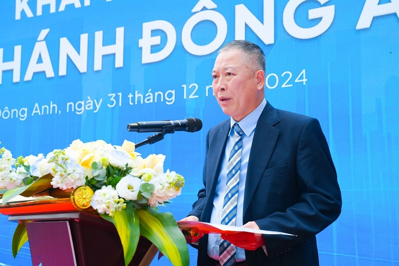 Ông Trần Quốc Hùng, Giám đốc Ngân hàng Nhà nước TP. Hà Nội phát biểu