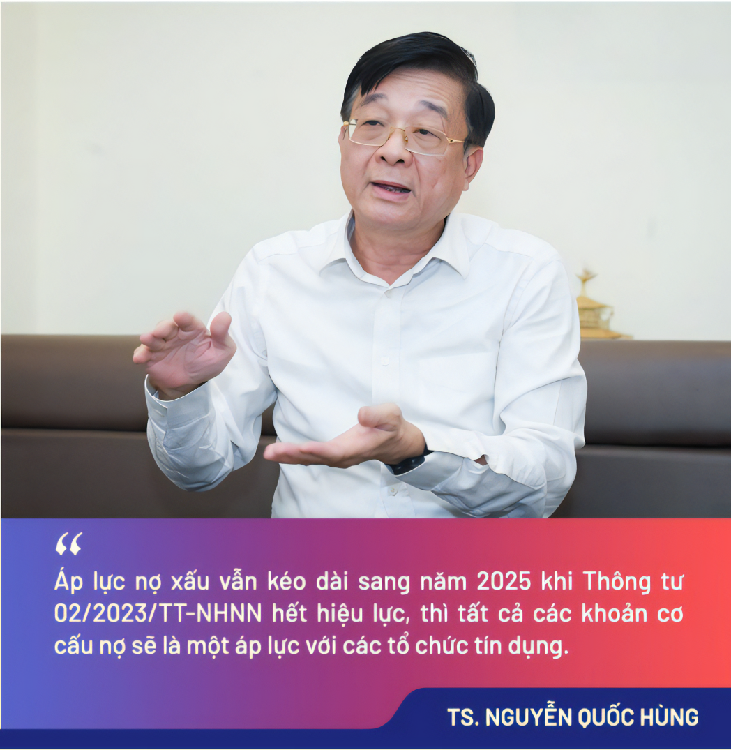 Áp lực nợ xấu kéo dài sang năm 2025