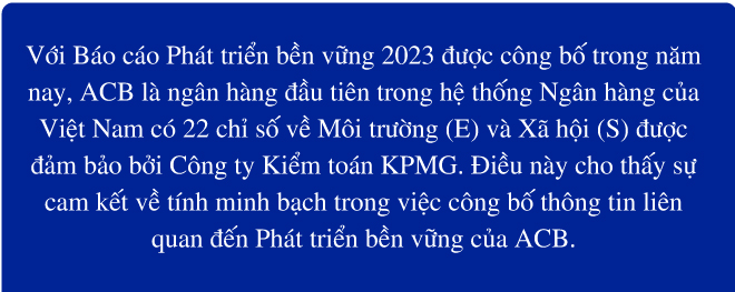 Báo cáo phát triển bền vững 2023