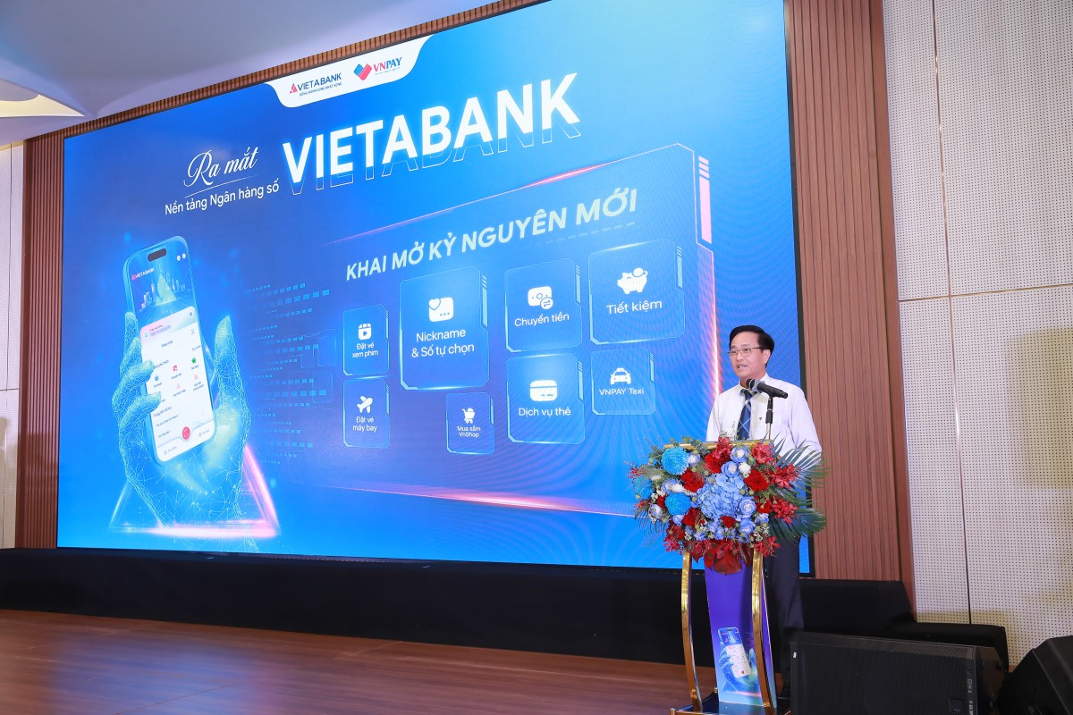 Ông Nguyễn Văn Trọng – Tổng giám đốc VIETABANK chia sẻ tại sự kiện.