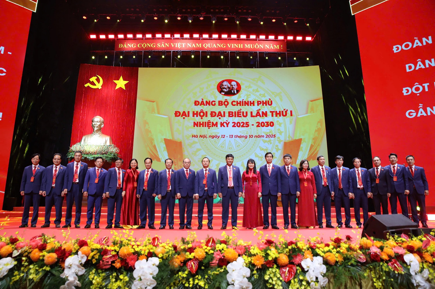 Đoàn đại biểu của Đảng bộ Agribank tham dự Đại hội đại biểu Đảng bộ Chính phủ lần thứ I, nhiệm kỳ 2025-2030