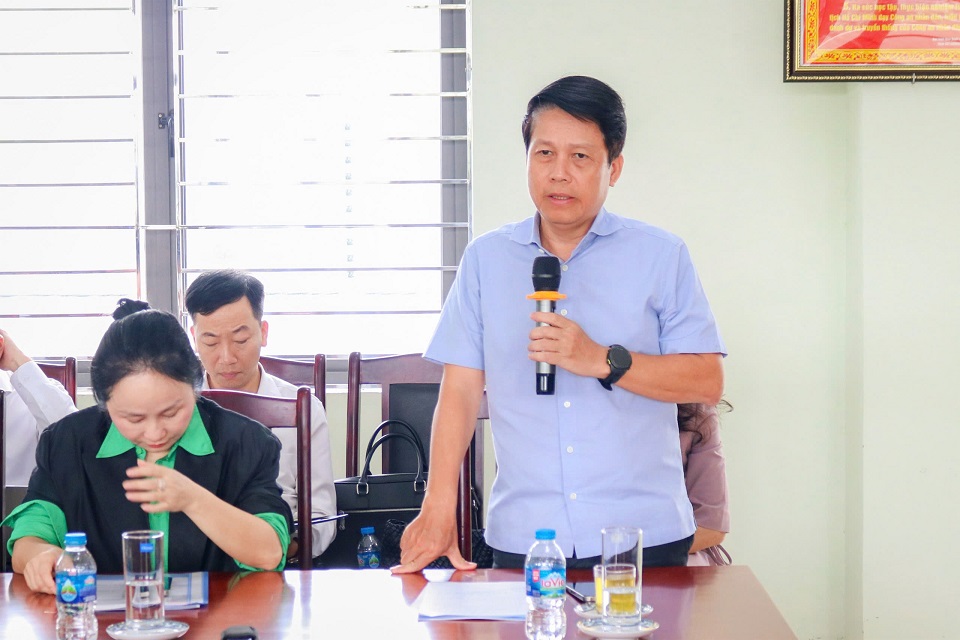 Phó Thống đốc Phạm Tiến Dũng phát biểu tại buổi làm việc