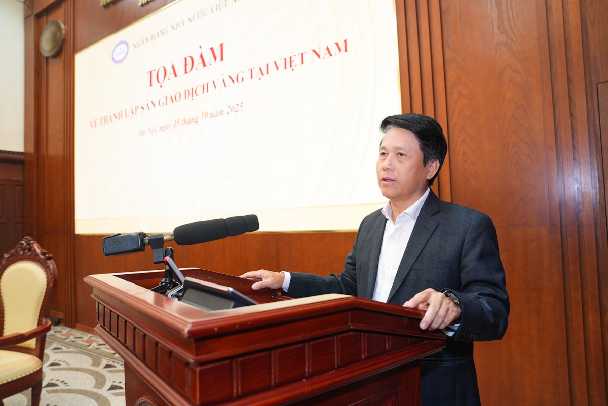 Phó Thống đốc NHNN Phạm Tiến Dũng phát biểu khai mạc Toạ đàm