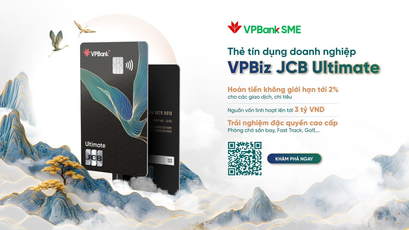 Lần đầu tiên tại Việt Nam: Ra mắt thẻ tín dụng dành riêng cho doanh nghiệp VPBiz JCB Ultimate