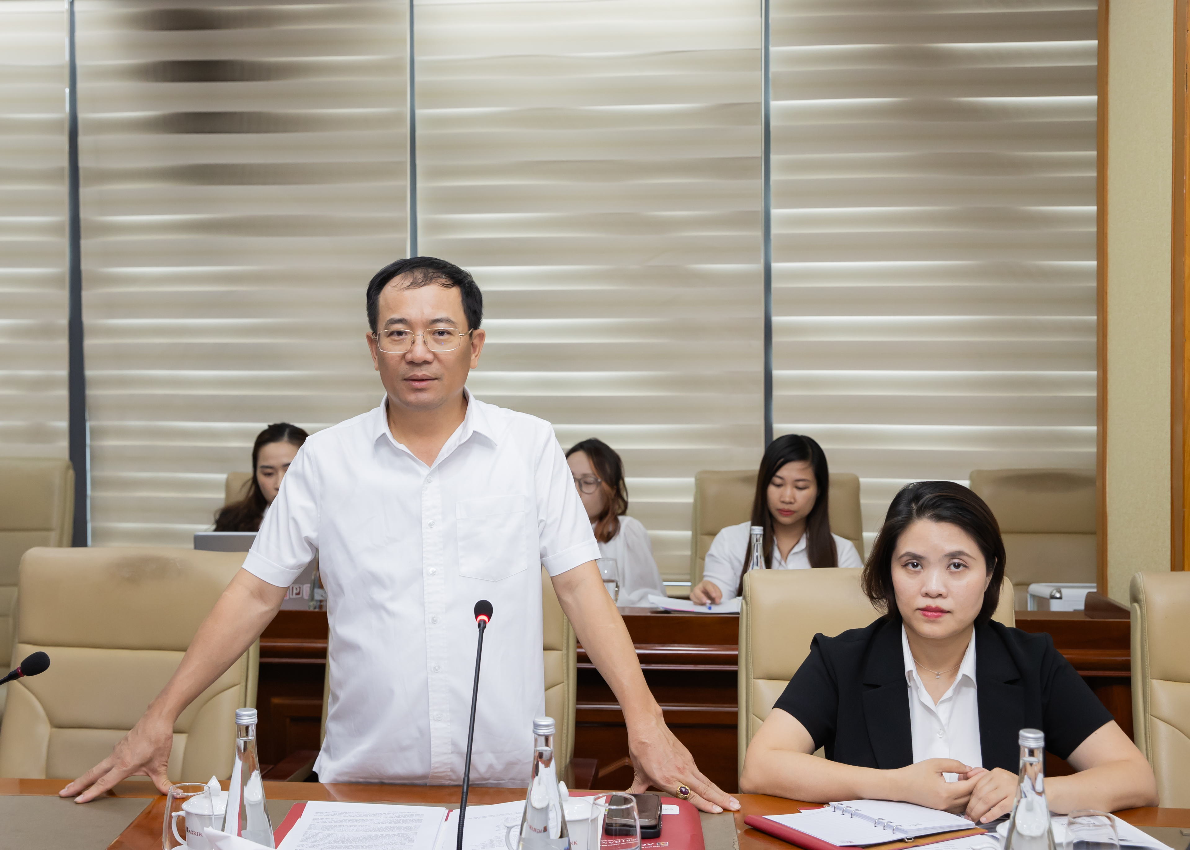 Ông Đoàn Ngọc Lưu - Phó Tổng Giám đốc Agribank phát biểu tại Hội thảo