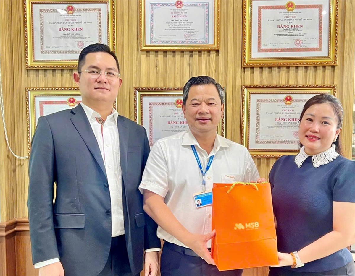 Đại diện MSB gặp gỡ và làm việc với lãnh đạo Bệnh viện Y học cổ truyền TP. Hồ Chí Minh