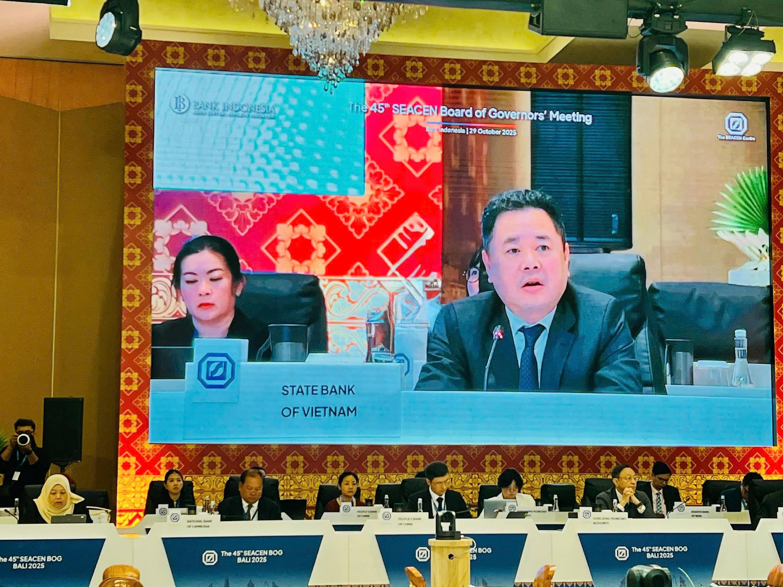 Phó Thống đốc Nguyễn Ngọc Cảnh phát biểu tại Hội nghị Hội đồng Thống đốc SEACEN lần thứ 45