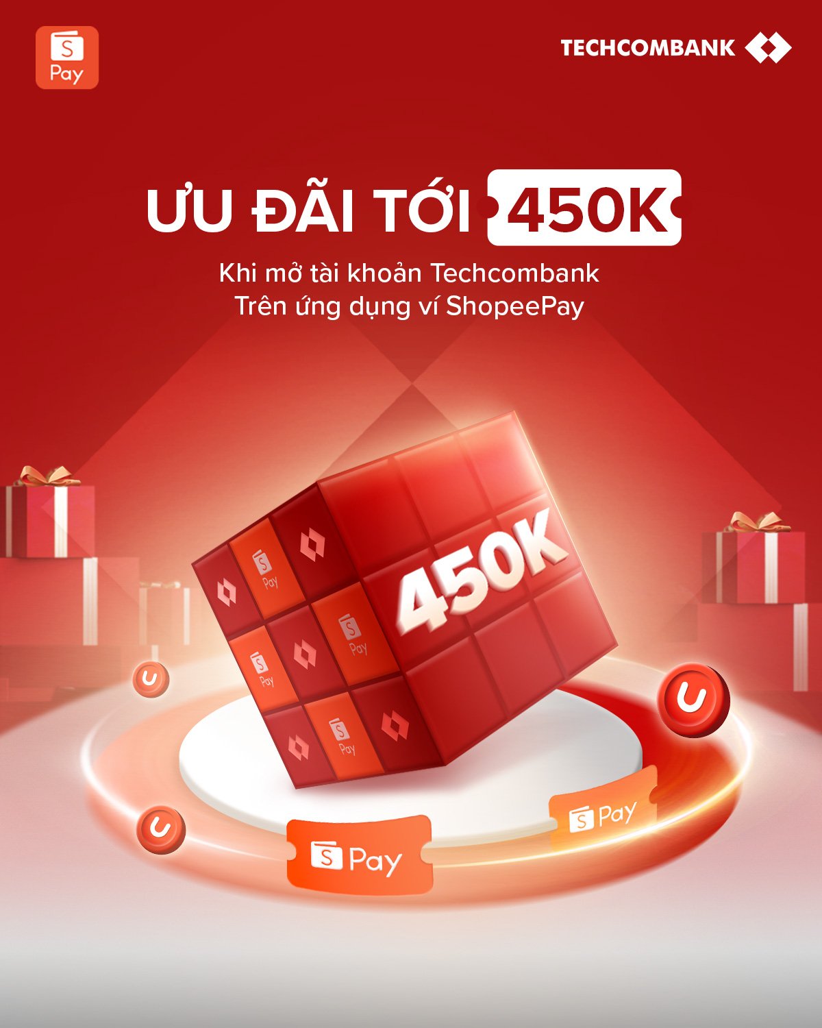 Techcombank và ShopeePay hợp tác mở tài khoản ngân hàng ngay trên ứng dụng ví điện tử.