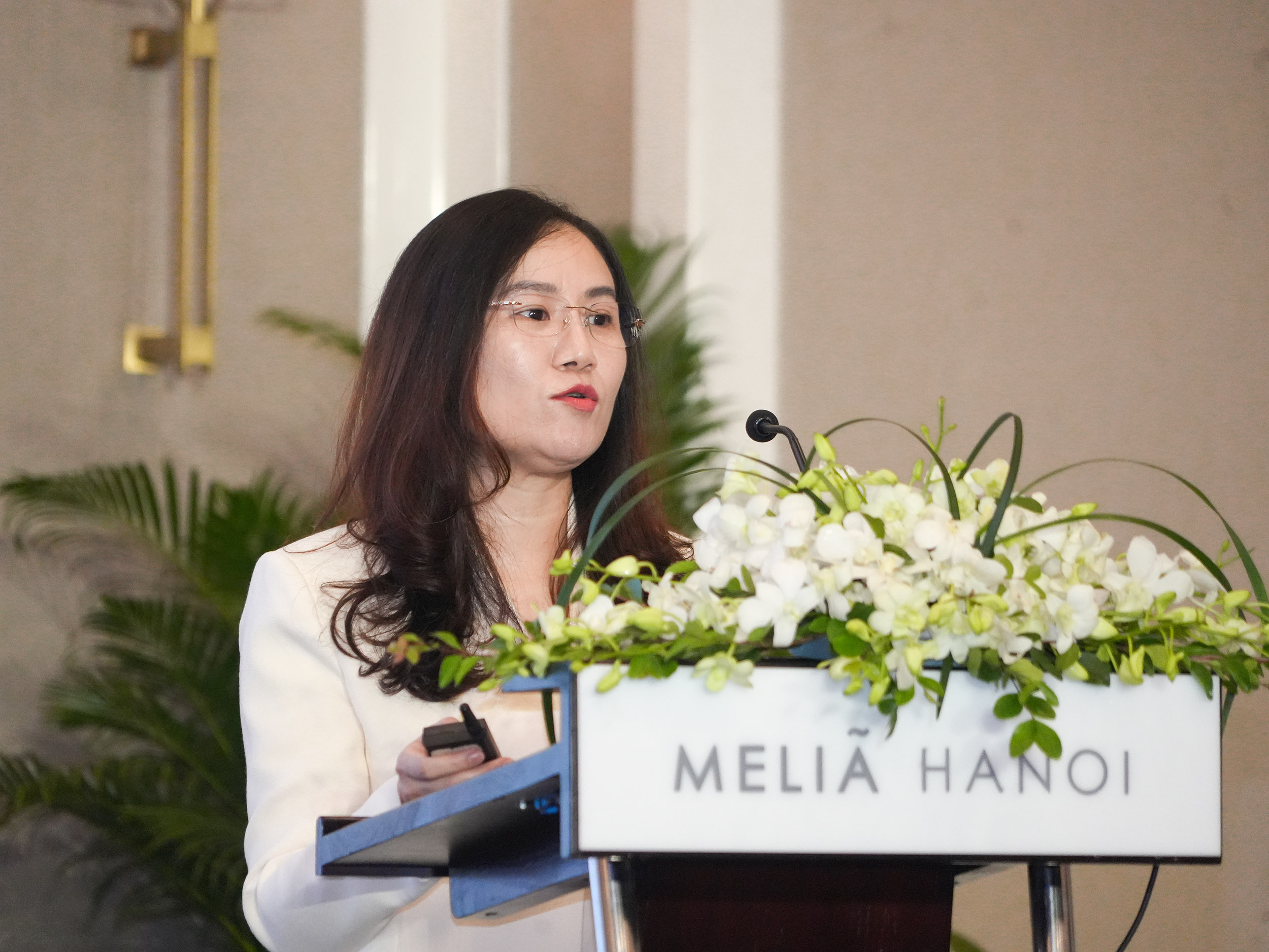 Bà Phạm Thị Thanh Tùng - Phó Vụ trưởng Vụ tín dụng các Ngành kinh tế, Ngân hàng Nhà Nước Việt Nam