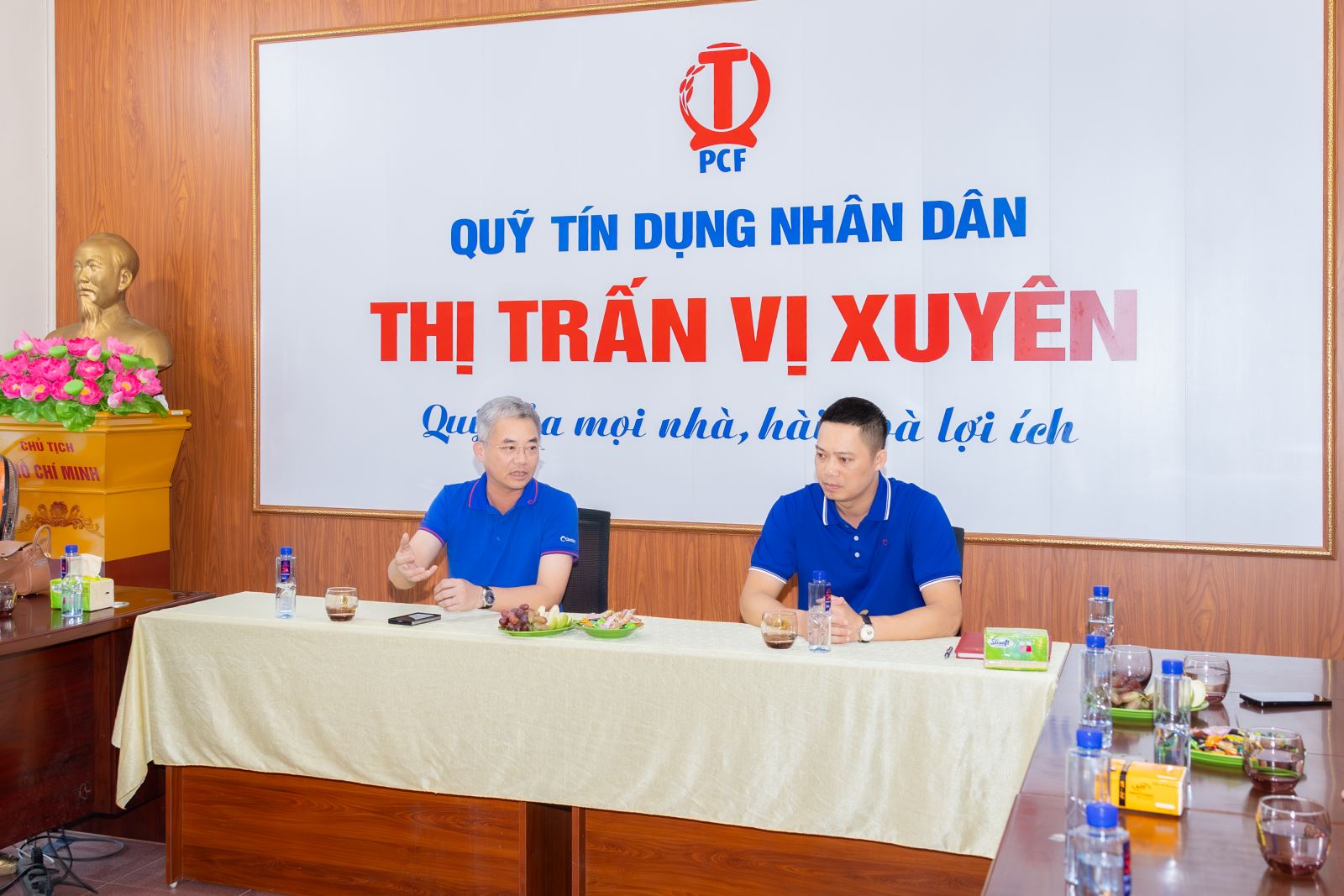 Ông Nguyễn Quốc Cường - Chủ tịch Hội đồng quản trị Co-opBank phát biểu tại buổi làm việc