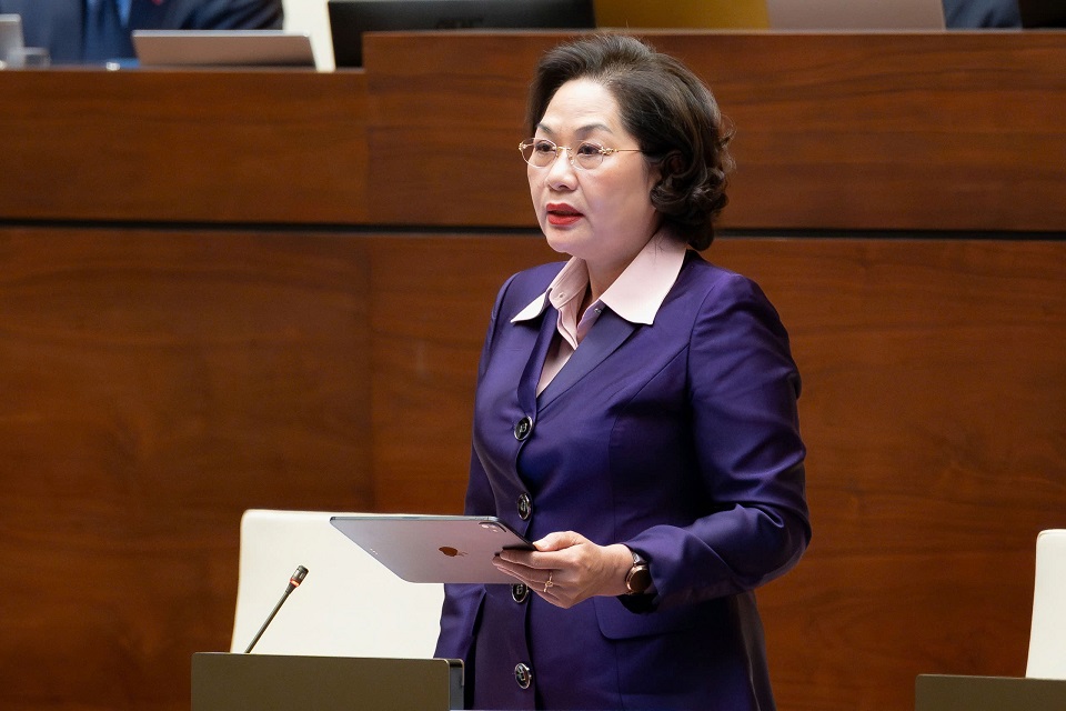 Thống đốc Ngân hàng Nhà nước Việt Nam Nguyễn Thị Hồng làm rõ một số nội dung ĐBQH nêu