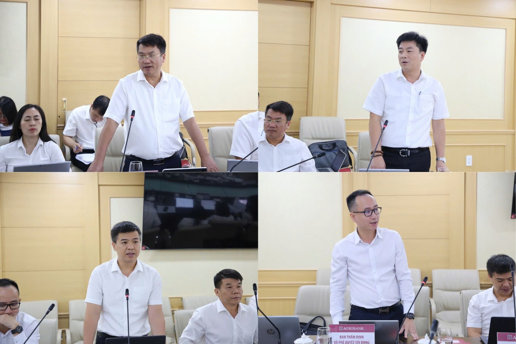 Lãnh đạo các đơn vị tại Trụ sở chính thảo luận về giải pháp thực hiện chỉ tiêu kinh doanh của các chi nhánh