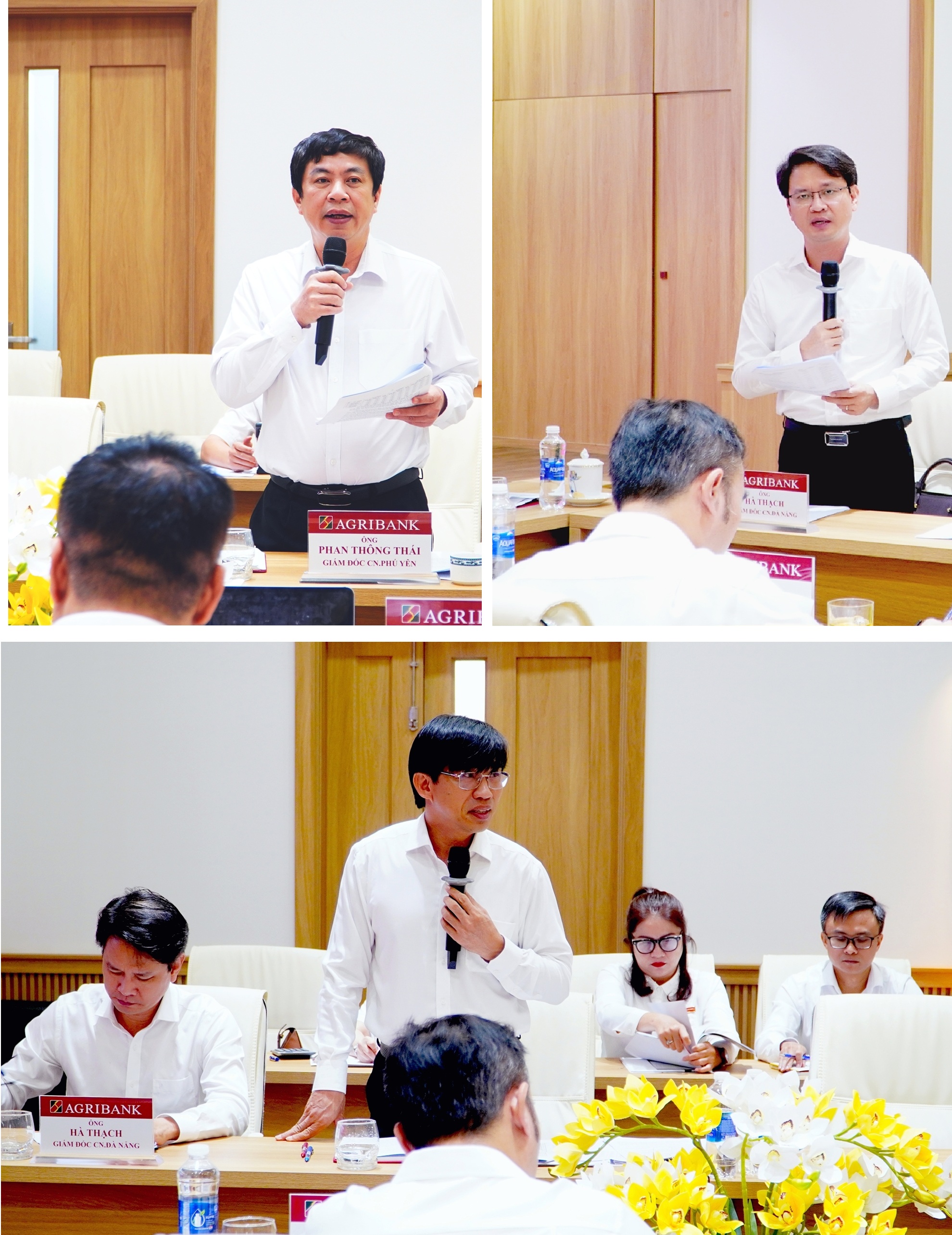 Giám đốc các chi nhánh phát biểu tại buổi làm việc