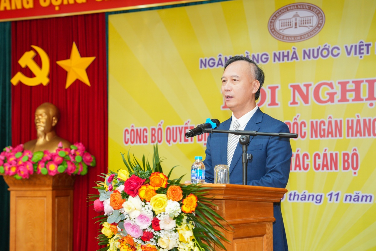 Ông Cao Văn Bình - Chủ tịch HĐQL kiêm Tổng Giám đốc CIC phát biểu tại Hội nghị