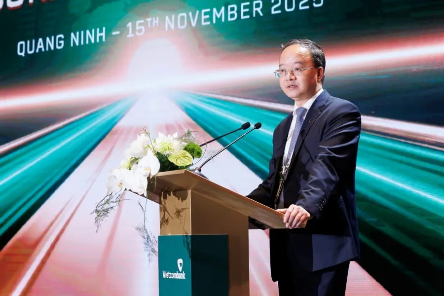 Tổng Giám đốc Vietcombank Lê Quang Vinh phát biểu kết thúc, khẳng định cam kết đồng hành cùng cộng đồng doanh nghiệp FDI.