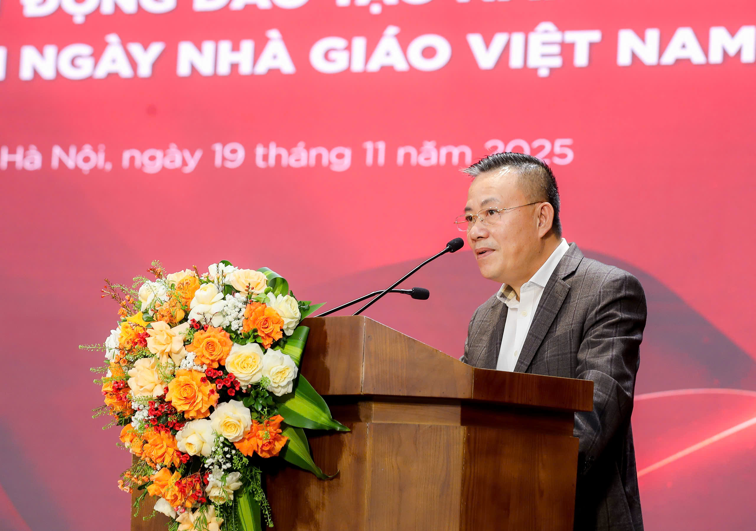 Ông Nguyễn Huy Hoàng - Phó Giám đốc Trường Đào tạo và Bồi dưỡng nghiệp vụ kiểm toán phát biểu