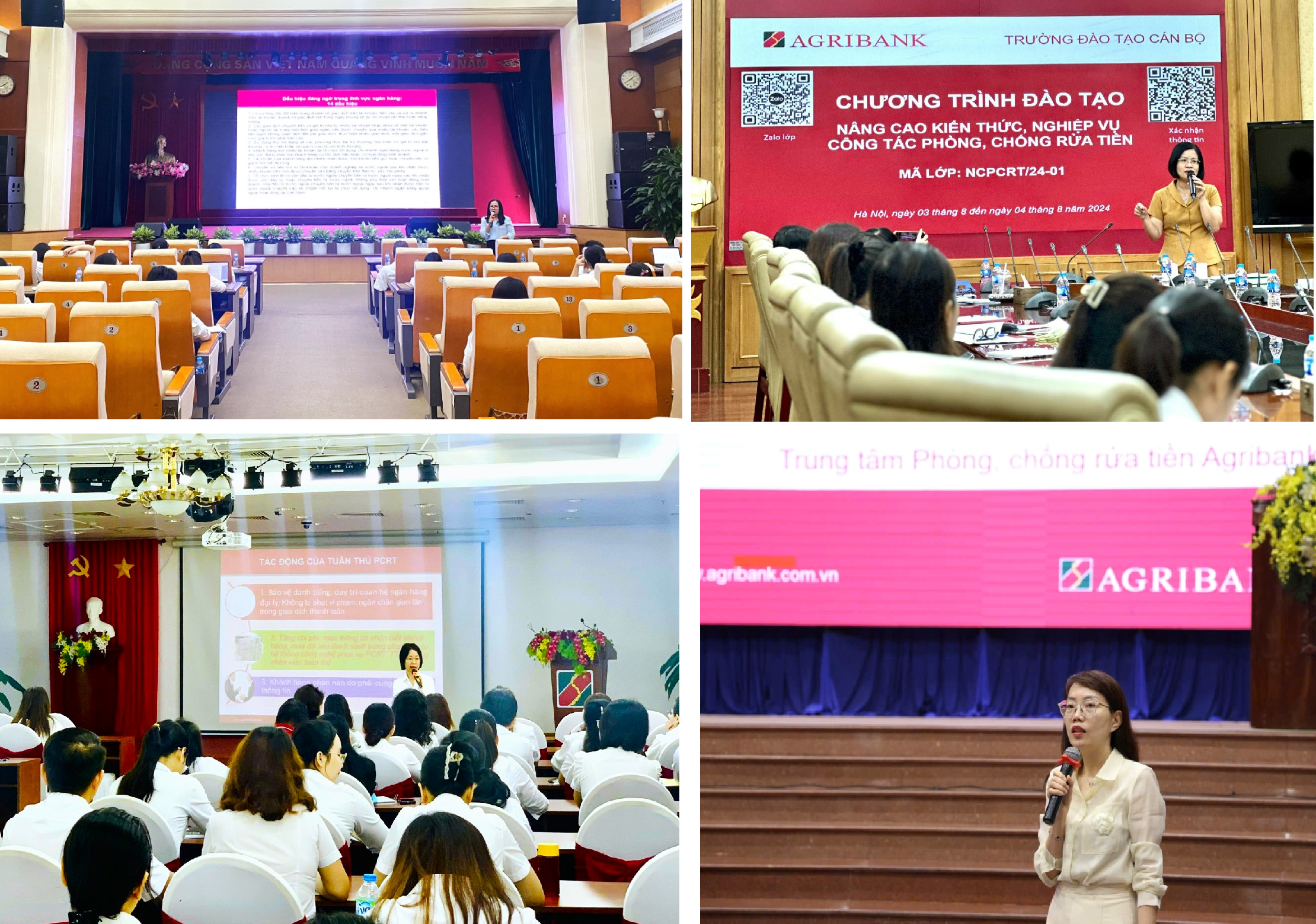 Agribank tổ chức nhiều chương trình tập huấn, đào tạo nâng cao kiến thức, nghiệp vụ công tác phòng, chống rửa tiền