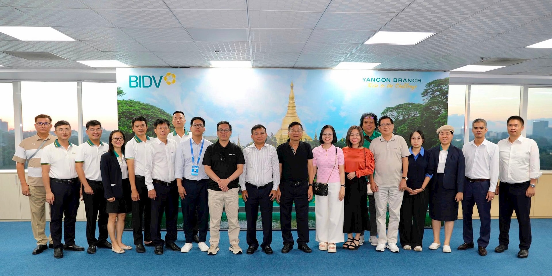 Đoàn công tác Hiệp hội Ngân hàng Việt Nam thăm và làm việc tại BIDV Chi nhánh Yangon