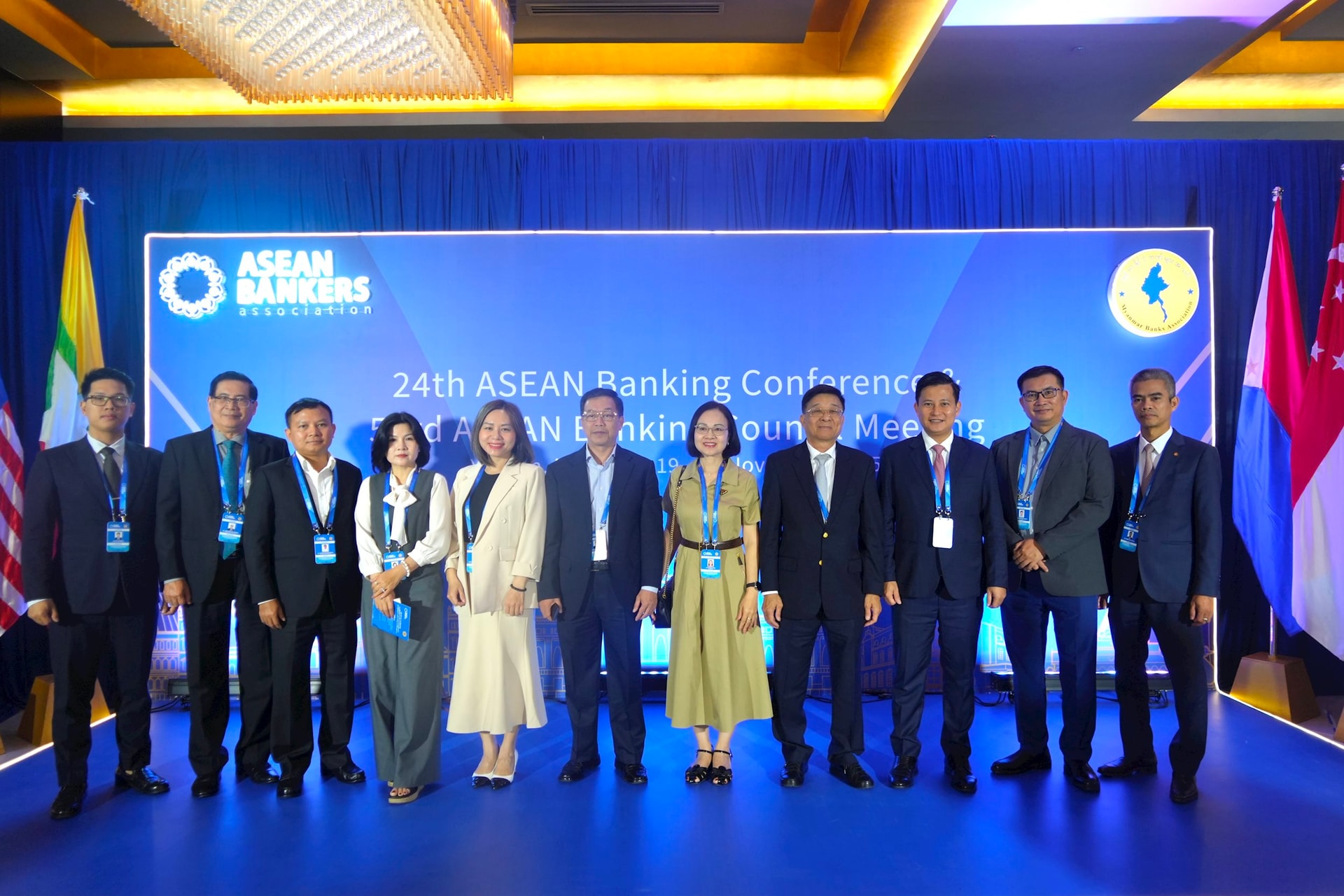 Đoàn đại biểu Hiệp hội Ngân hàng Việt Nam tham dự Hội nghị do Phó Chủ tịch kiêm Tổng Thư ký Nguyễn Quốc Hùng dẫn đầu