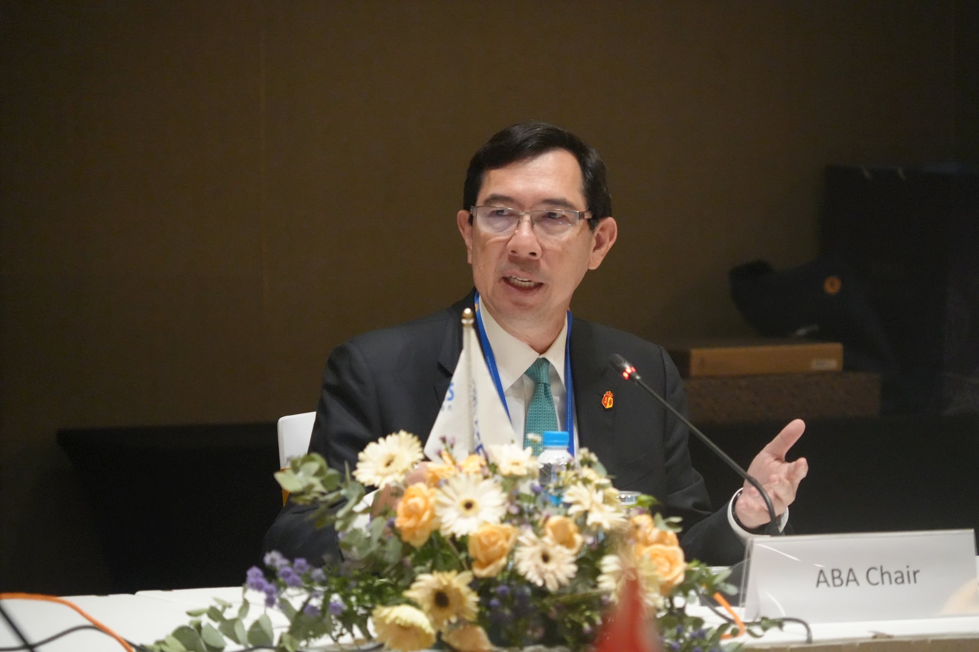 Ông Joe Teodoro K. Limcaoco, Chủ tịch Hiệp hội Ngân hàng ASEAN (ABA) phát biểu tại hội nghị