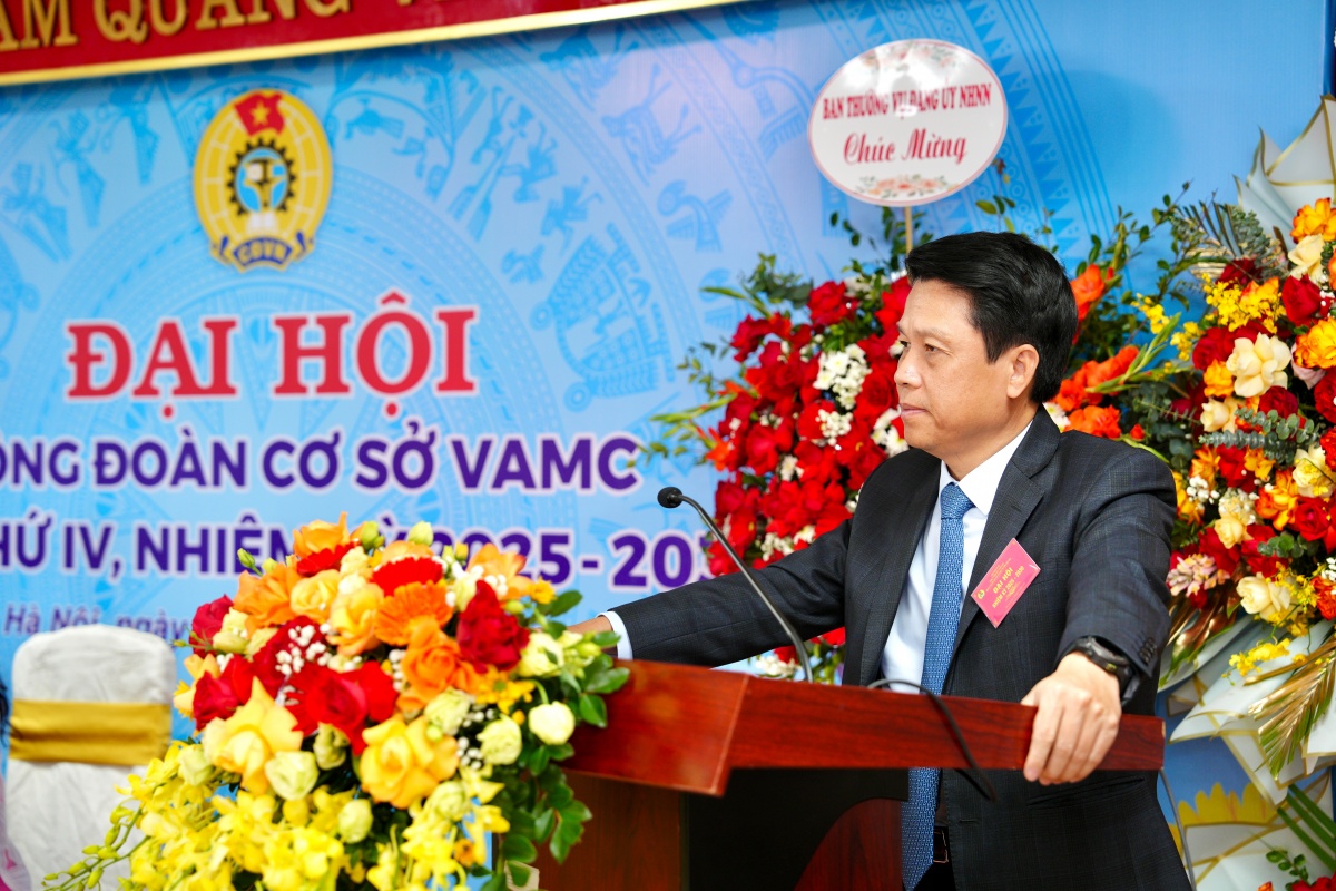 Phó Thống đốc NHNN Phạm Tiến Dũng phát biểu chỉ đạo tại Đại hội