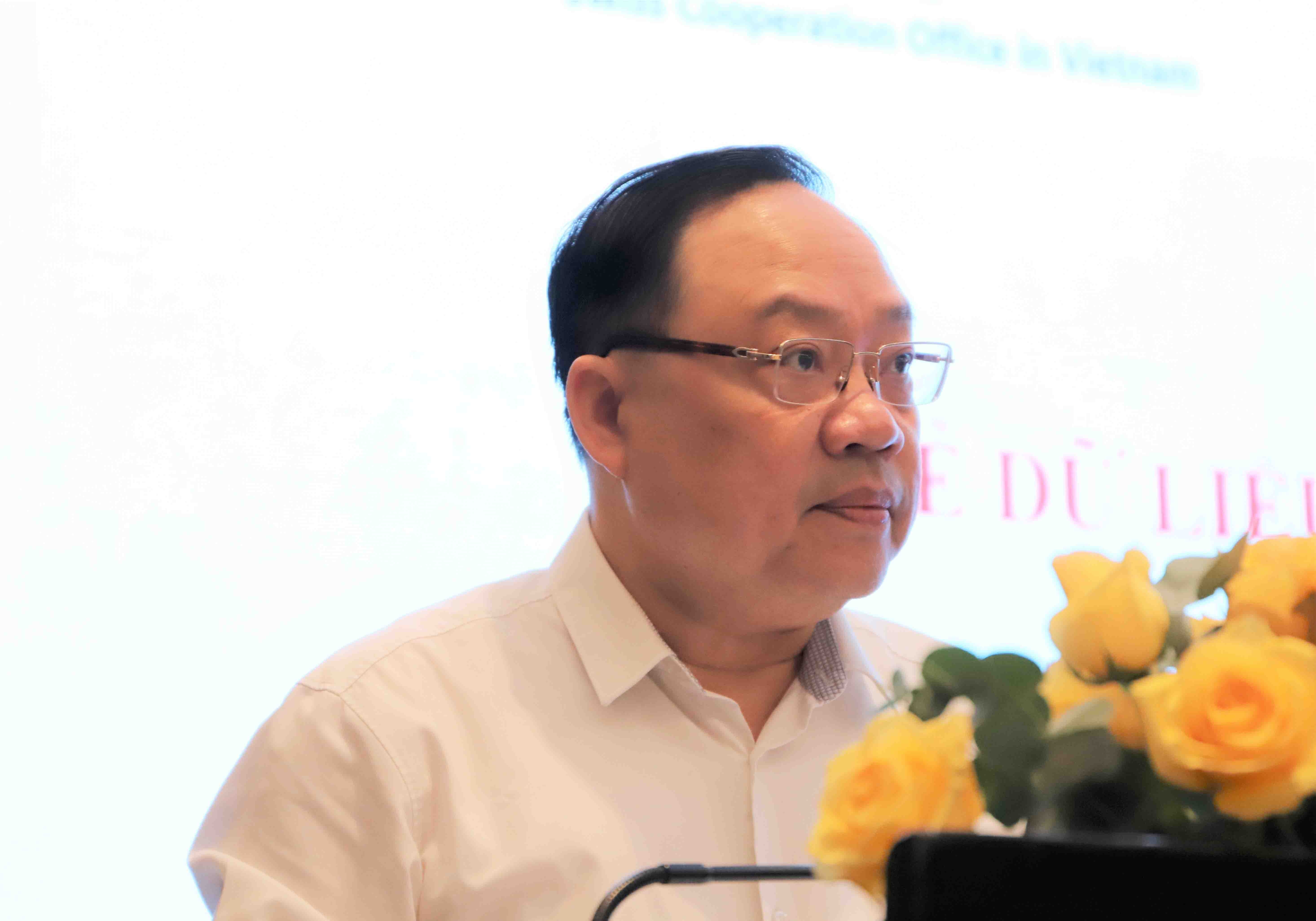 Ông Phạm Anh Tuấn, Vụ trưởng Vụ Thanh toán phát biểu tại sự kiện tại TP. Hồ Chí Minh - Ảnh: TB