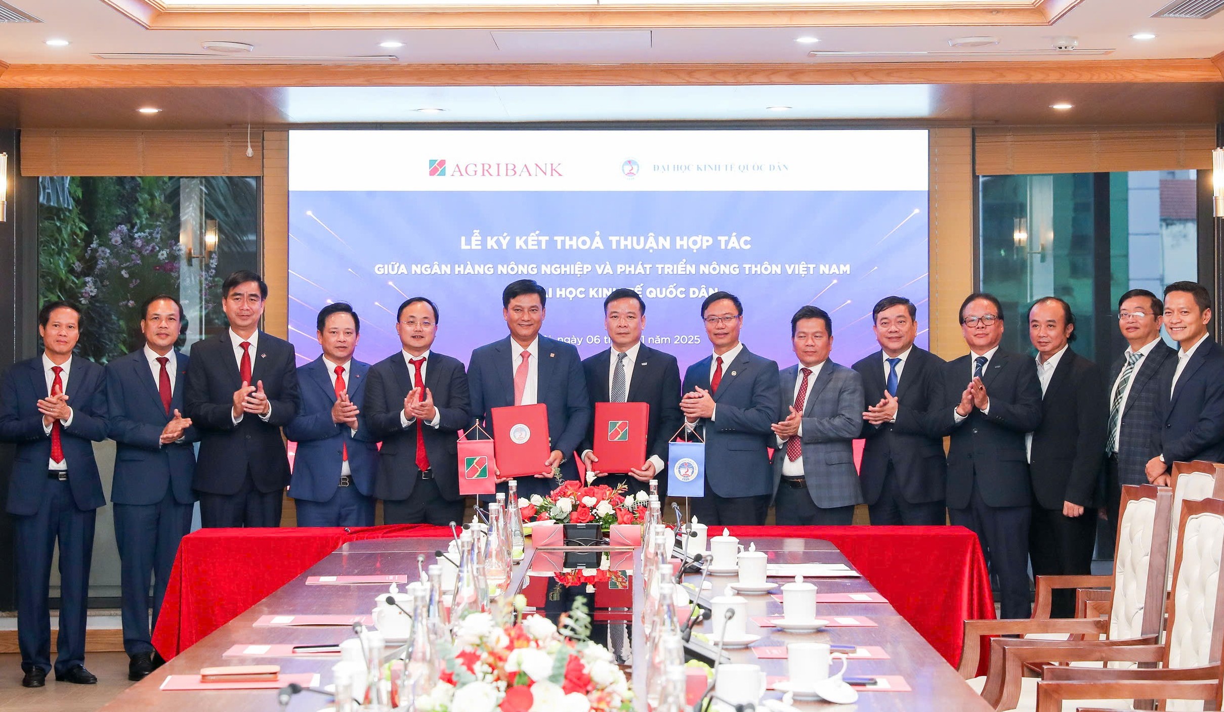 Agribank và Đại học Kinh tế Quốc dân ký kết thỏa thuận hợp tác, phát triển nguồn nhân lực chất lượng cao