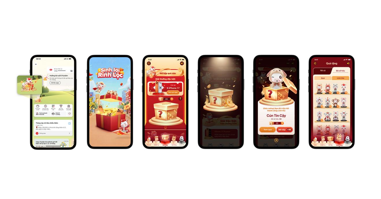 Techcombank ra mắt chương trình “Sinh lời rinh lộc”, mở ra  hành trình săn ngàn quà giá trị chào đón Tết Bính Ngọ 2026