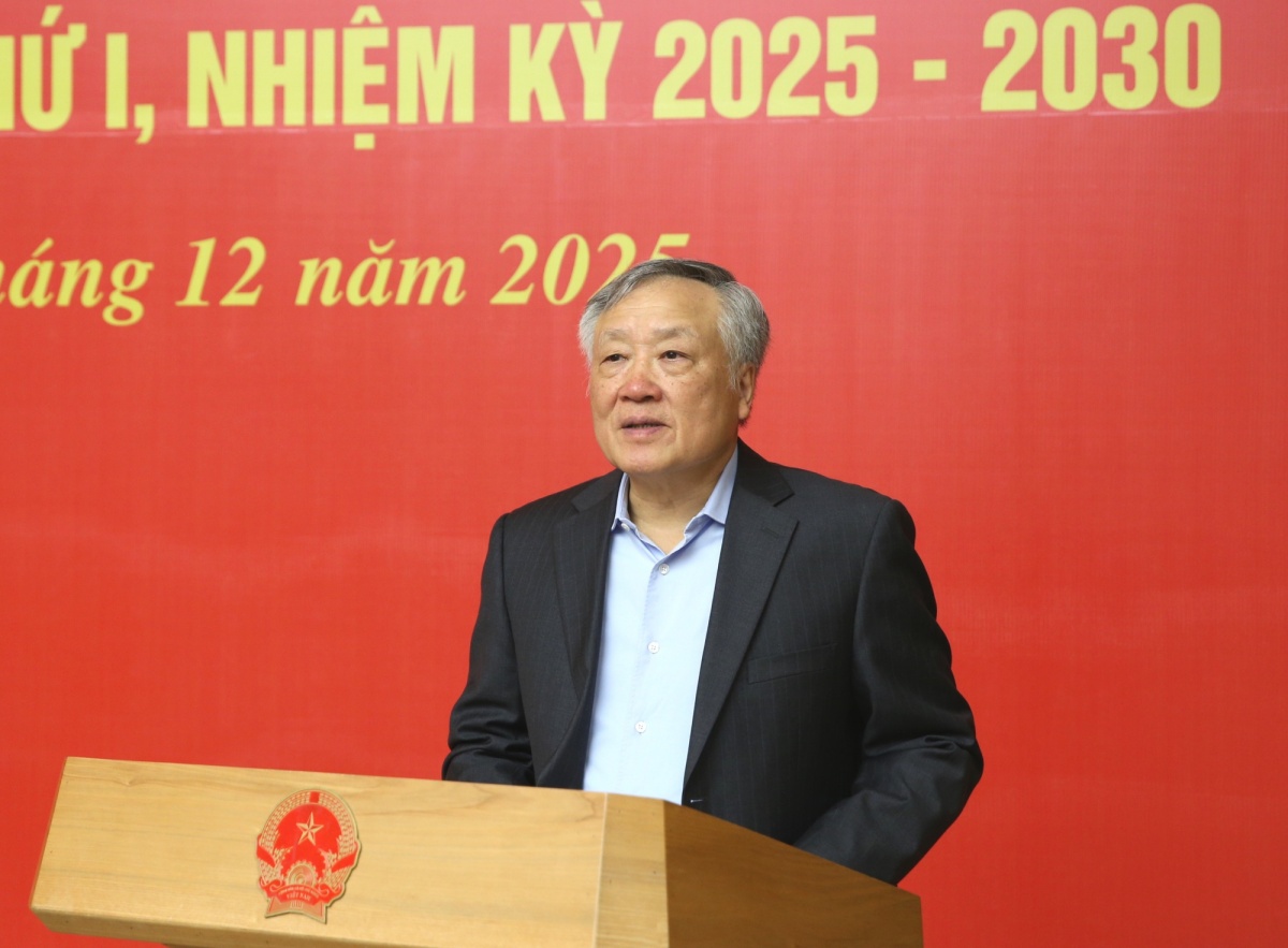 Phó Thủ tướng Thường trực Nguyễn Hòa Bình chủ trì Hội nghị tại điểm cầu Đảng ủy Chính phủ. Ảnh: VGP/Nguyễn Hoàng