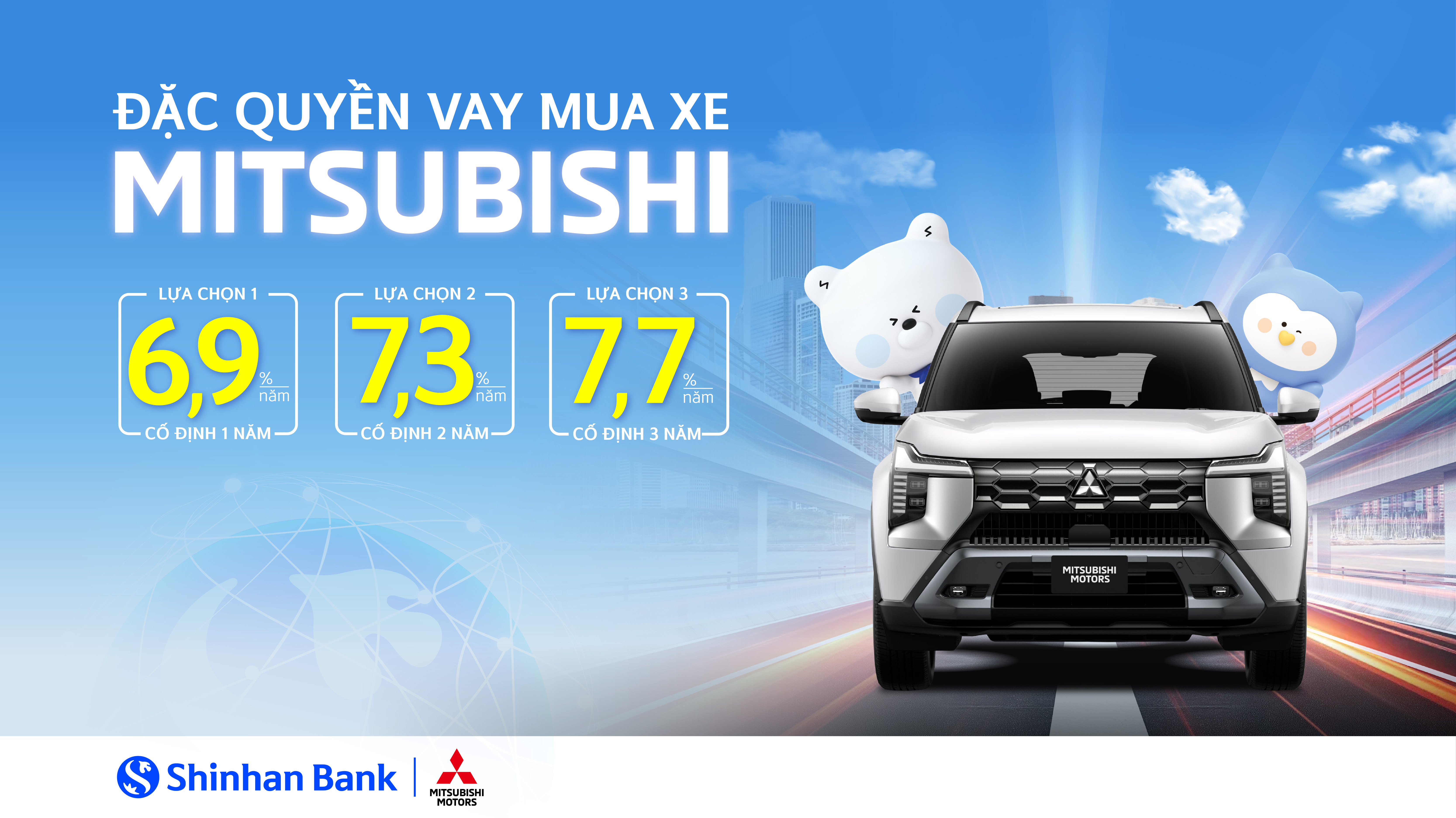 Ngân hàng Shinhan Việt Nam hợp tác cùng Mitsubishi Motors Việt Nam ra mắt gói vay mua xe độc quyền