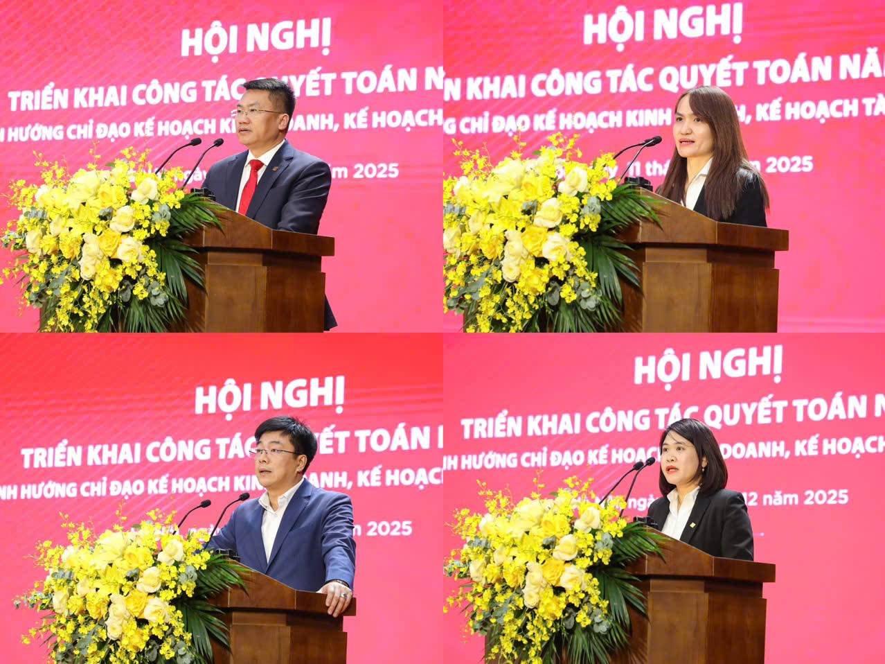 Đại diện các đơn vị trao đổi, hướng dẫn về công tác quyết toán năm 2025