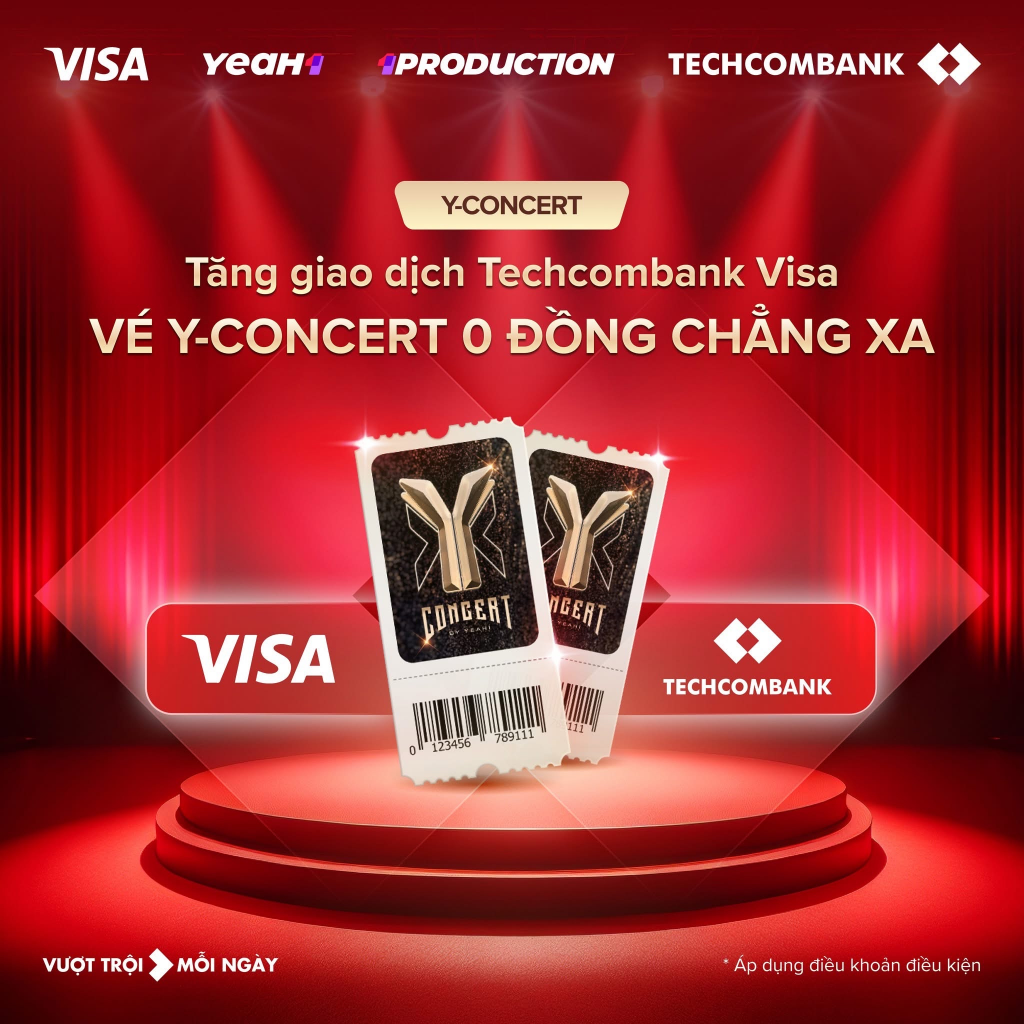 Mỗi giao dịch chi tiêu qua thẻ Techcombank Visa đều mang đến cơ hội trúng vé miễn phí