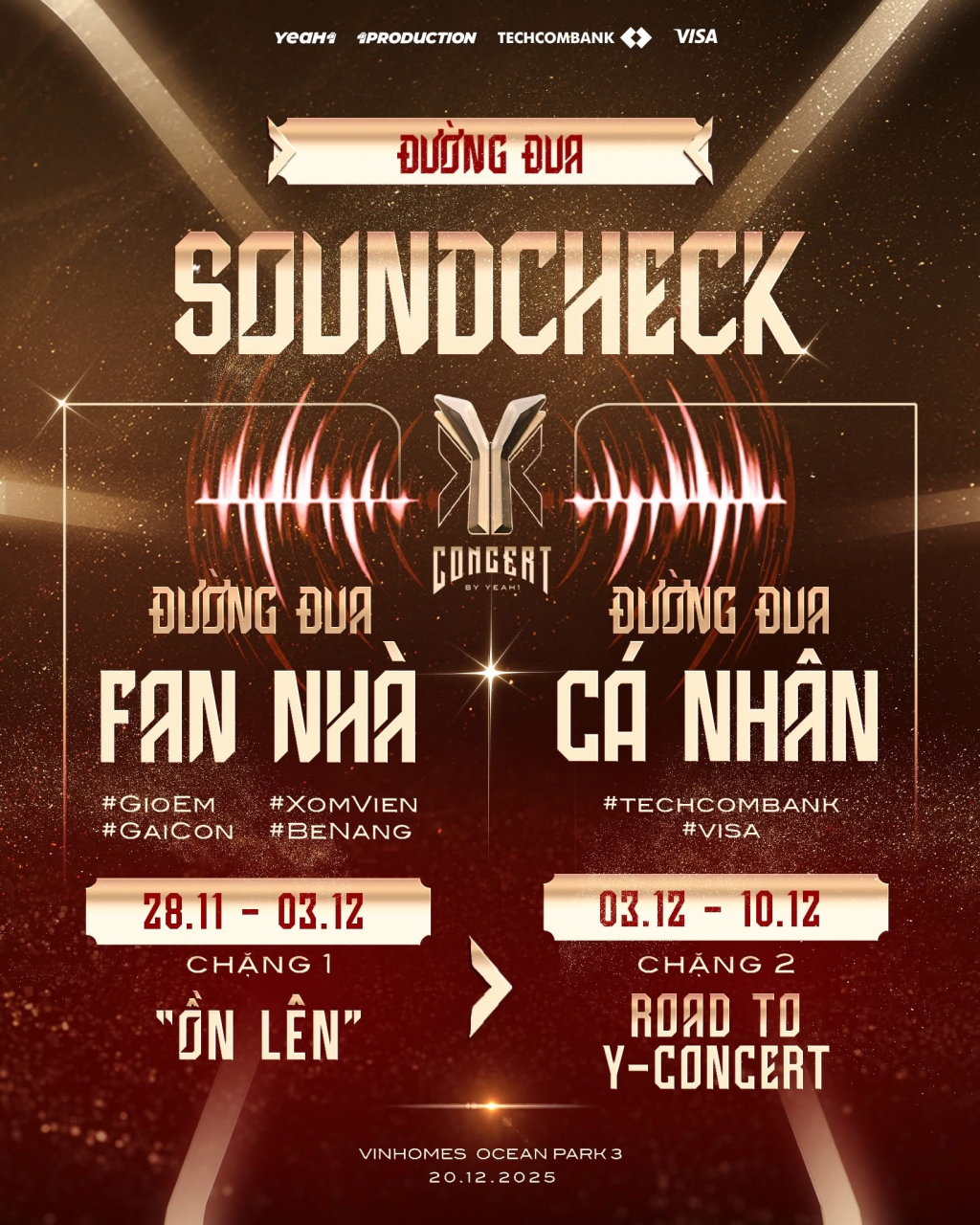 Đặc quyền tham gia các buổi soundcheck tại Y-Concert 2025