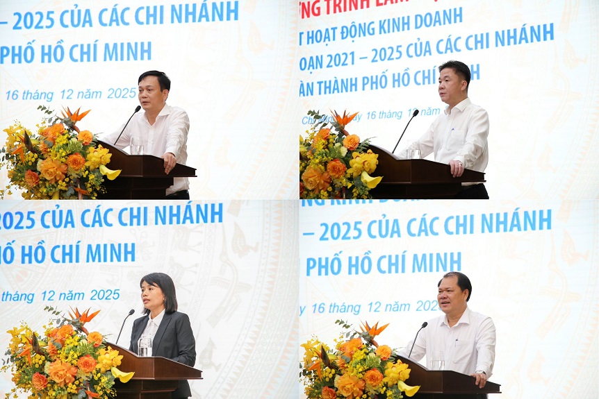 Đại diện Lãnh đạo các Chi nhánh Agribank trên địa bàn TP.HCM phát biểu