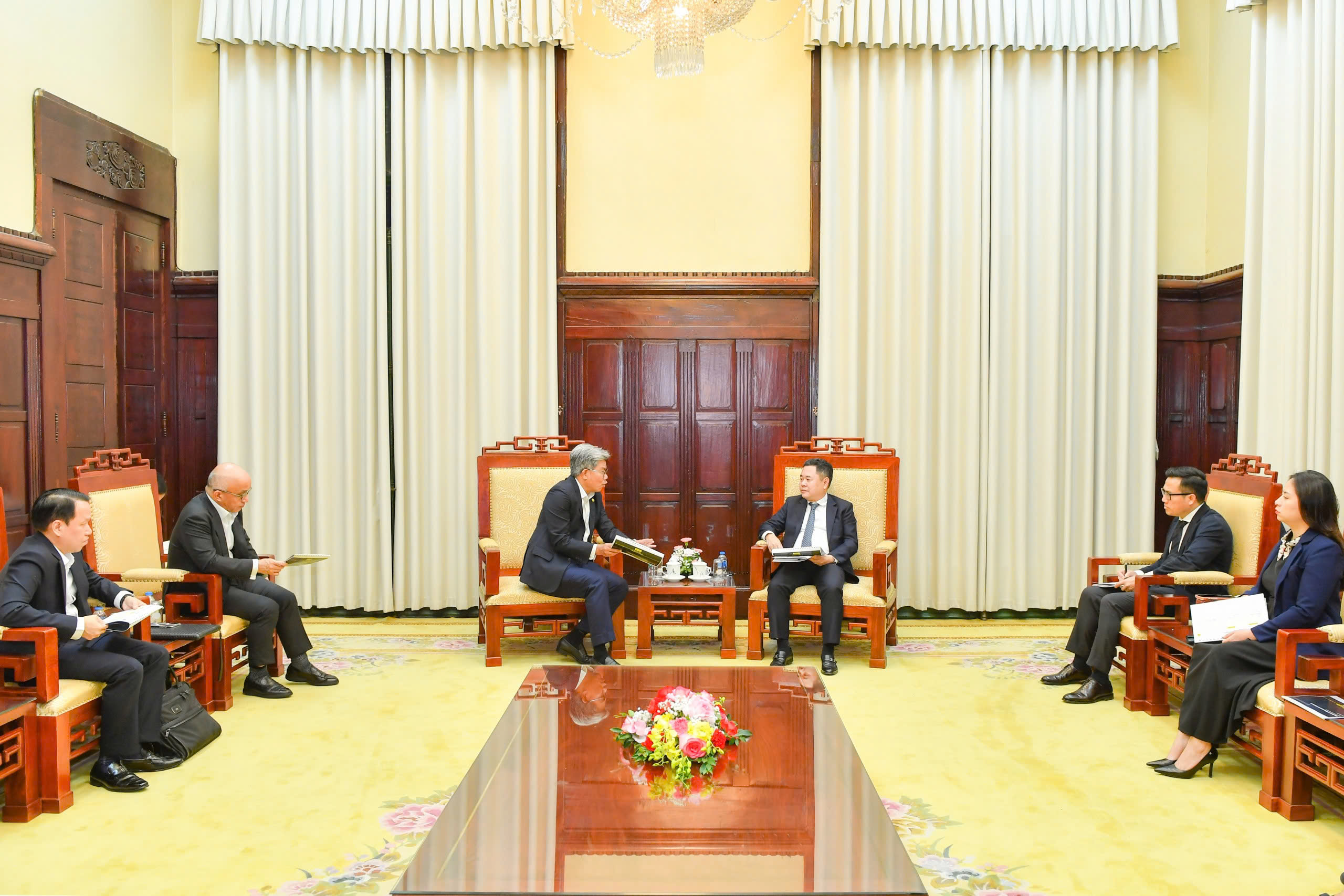 Toàn cảnh buổi tiếp